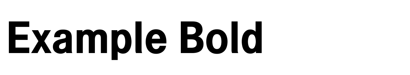 Example Bold